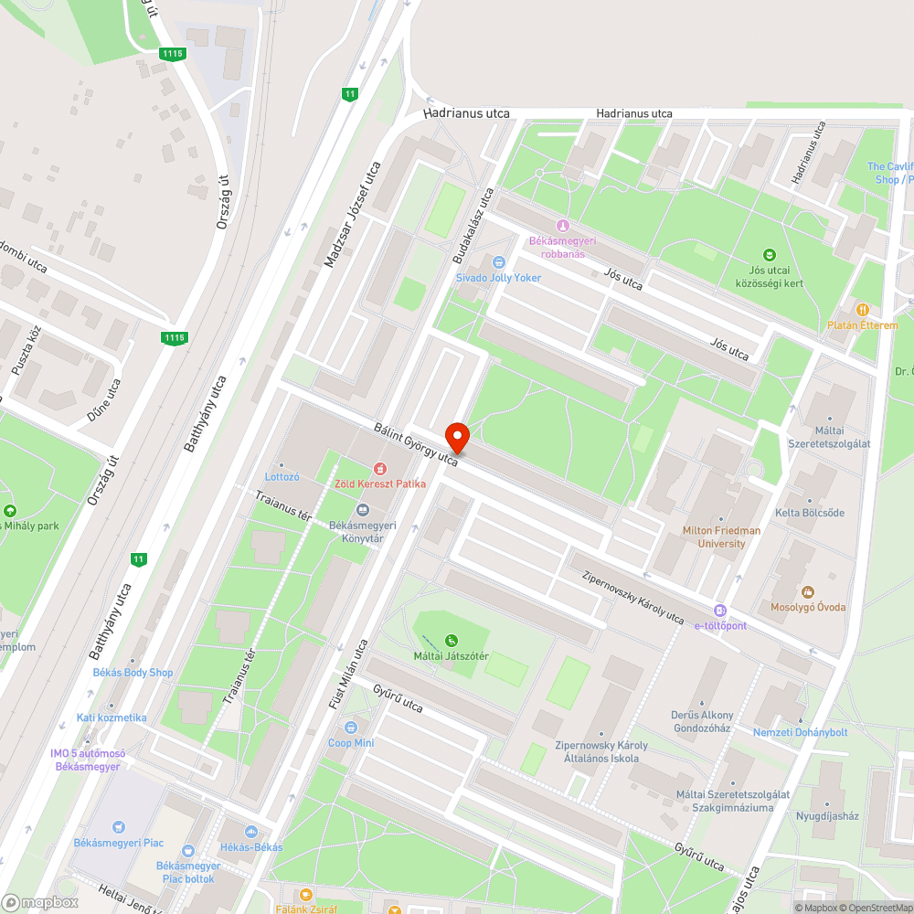 Szétbontott jármű bejelentés helye