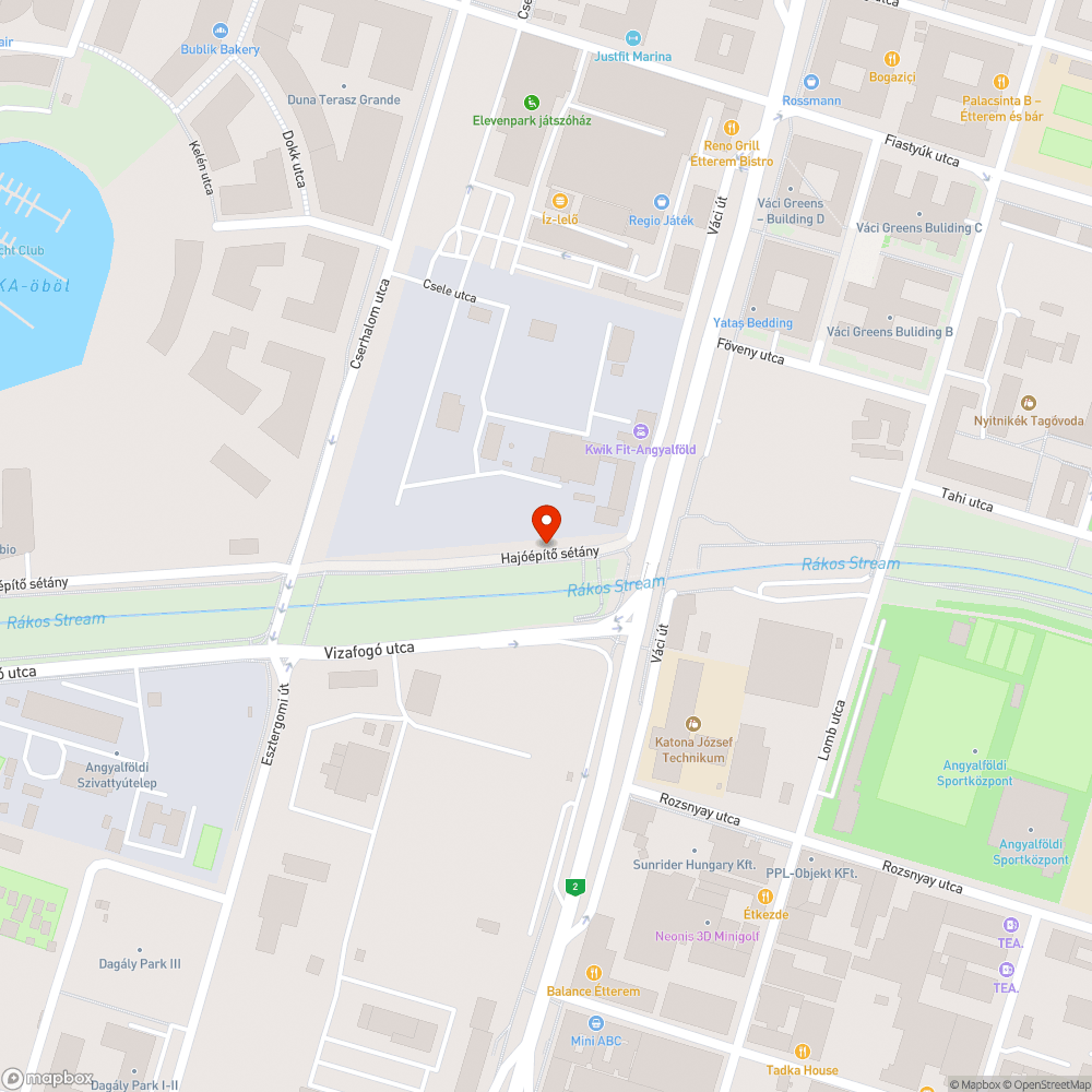 Szemétkupacok Hajóépítő sétányon bejelentés helye