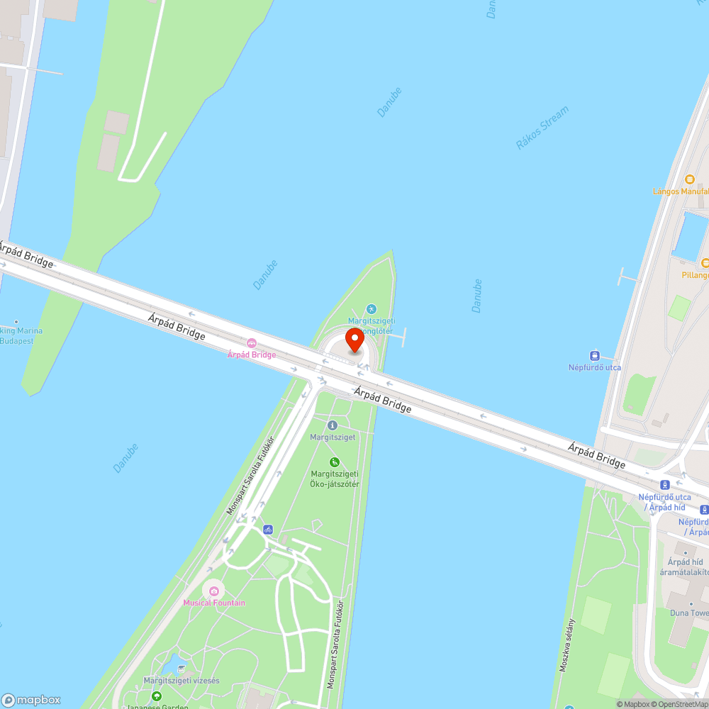 Tükrök az Árpád híd és a Margitsziget közötti aluljáróba bejelentés helye