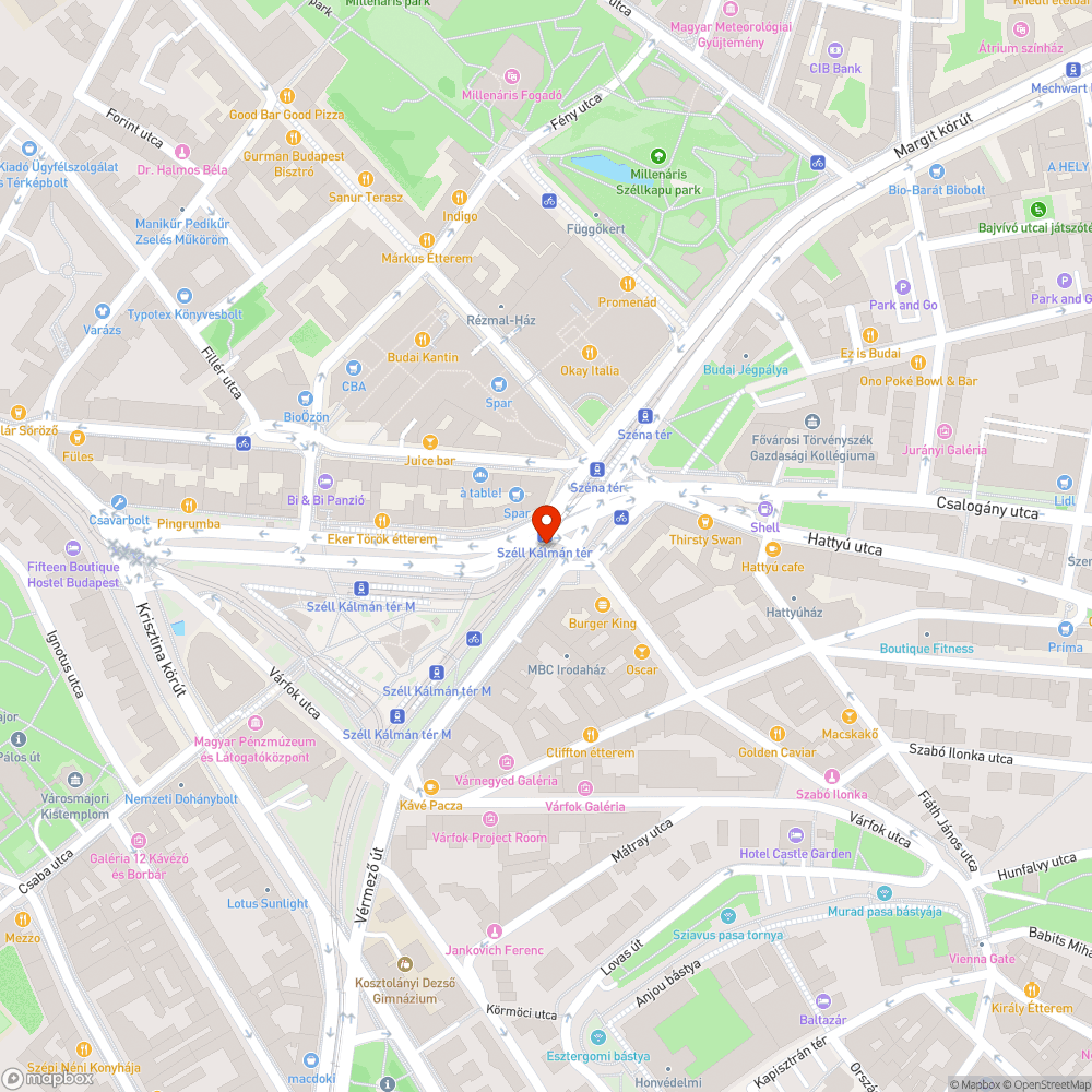 szemétkupac és ürülék a Széll Kálmán tér bokrai közt bejelentés helye