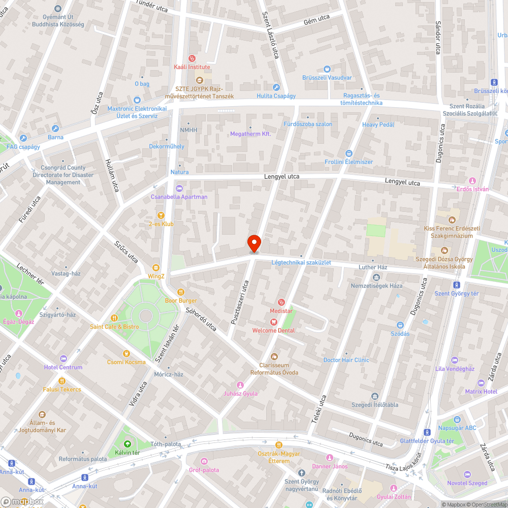 Életveszélyes kátyú bejelentés helye