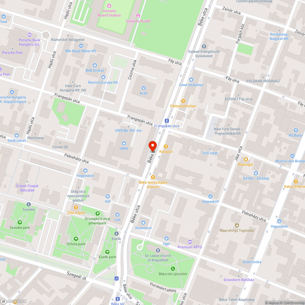 Sötét útszakasz bejelentés helye