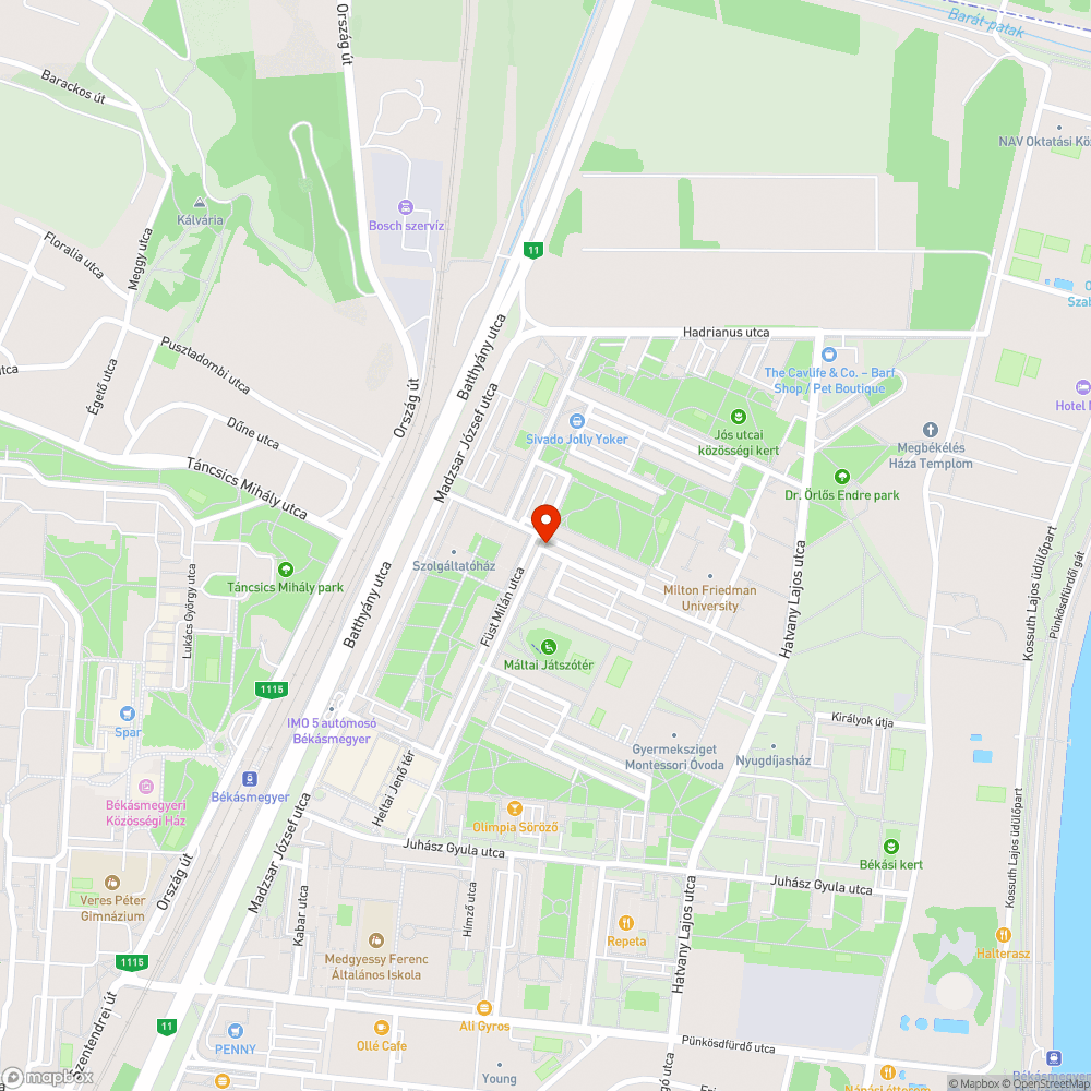 Betontömb bejelentés helye