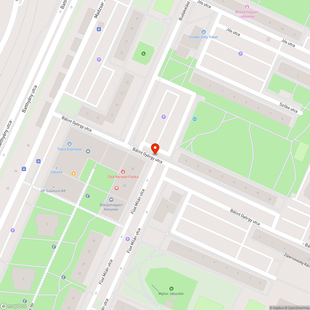 Kátyú bejelentés helye