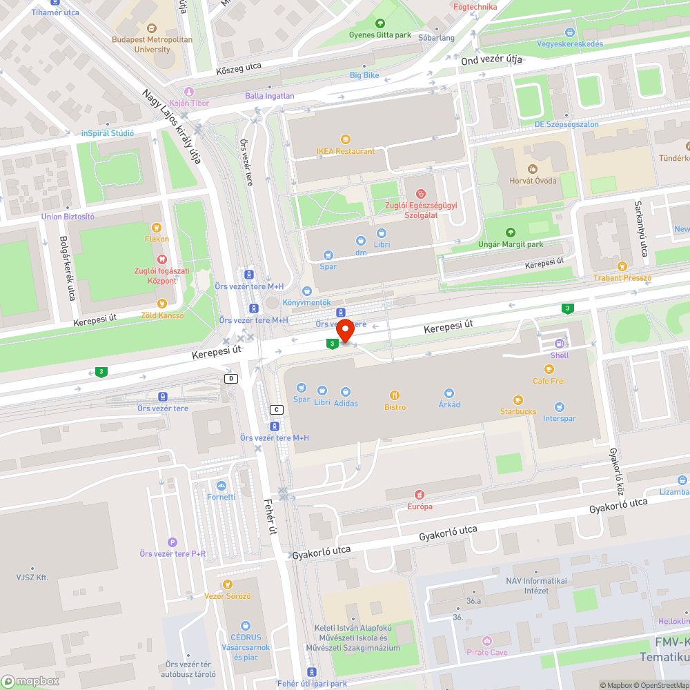 Futár-kijelző bejelentés helye