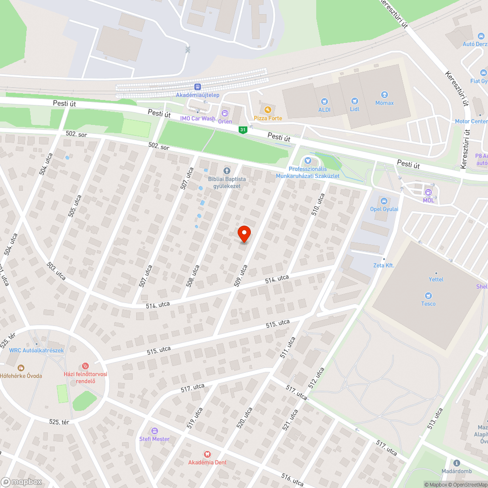 Járdát alámosta a víz bejelentés helye