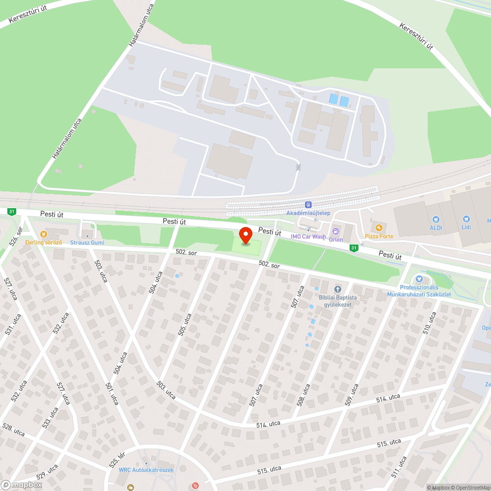 Elhanyagolt focipálya bejelentés helye