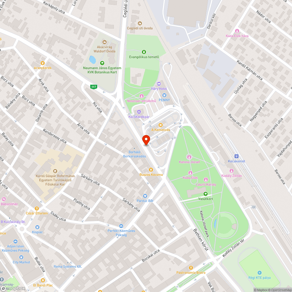 Nem működő közvilágítás a Bethlen körúton bejelentés helye