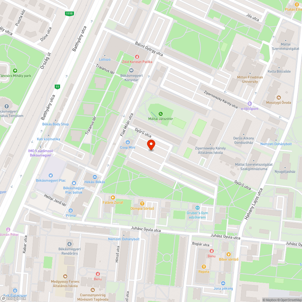 Útba süllyedt fedlap bejelentés helye