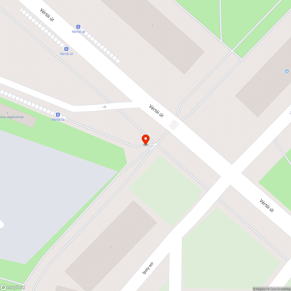 Hiányzó kerékpárút vége tábla, Ipoly sor bejelentés helye