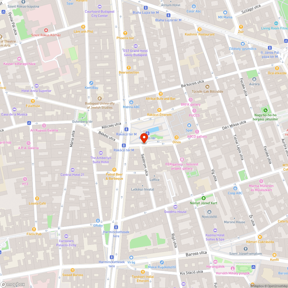 fa pótlás Rákóczi tér bejelentés helye