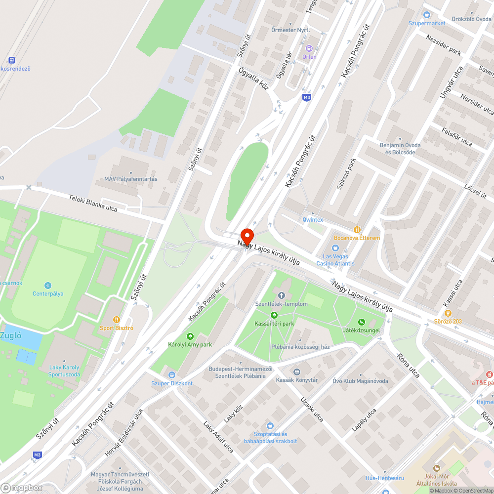 Elmozdult betontömb bejelentés helye