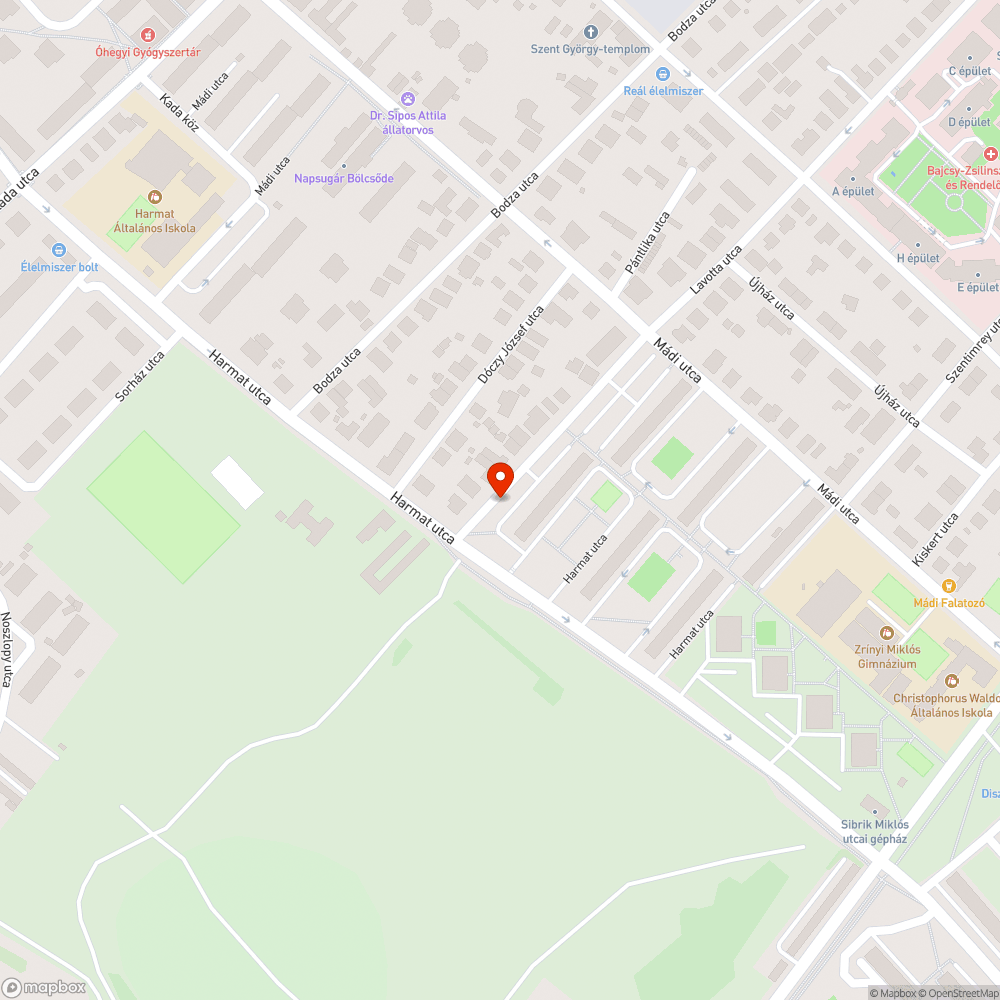 Leesett ajtó bejelentés helye