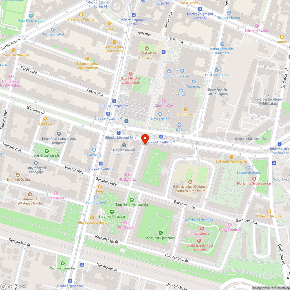 Szemetestartó oszlop bejelentés helye