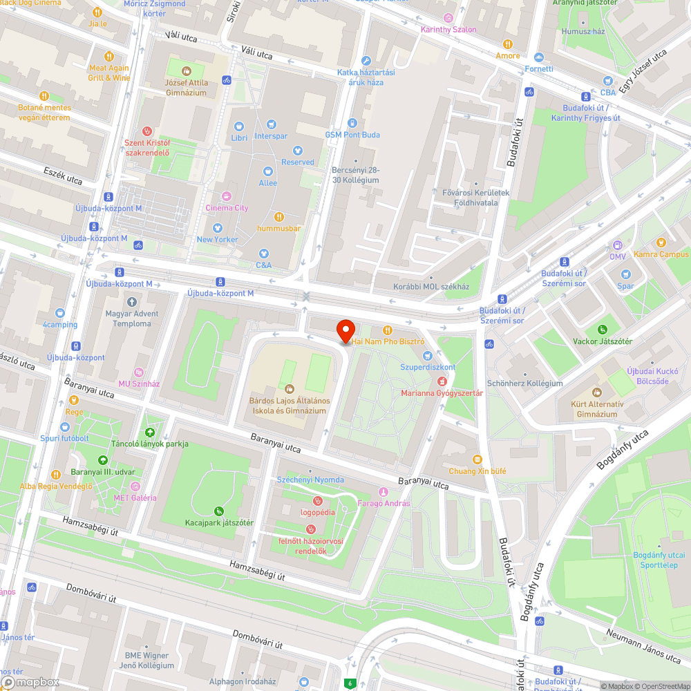 Kialakulóban lévő kátyúk bejelentés helye