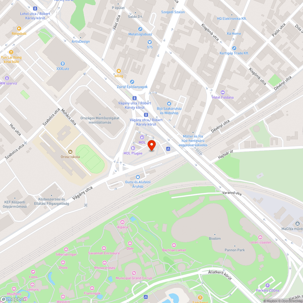 PADlót fogott bejelentés helye