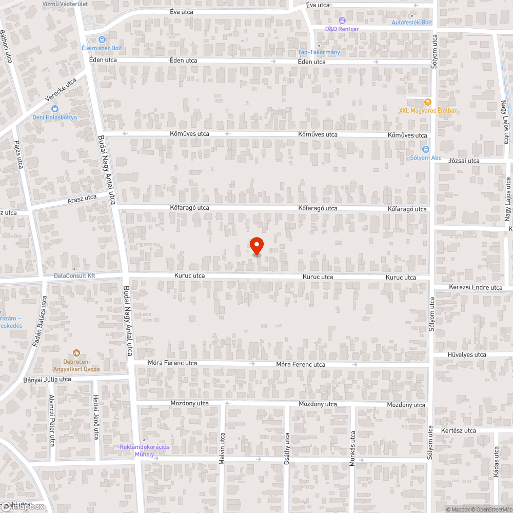 Megsűlyedt aszfelt bejelentés helye