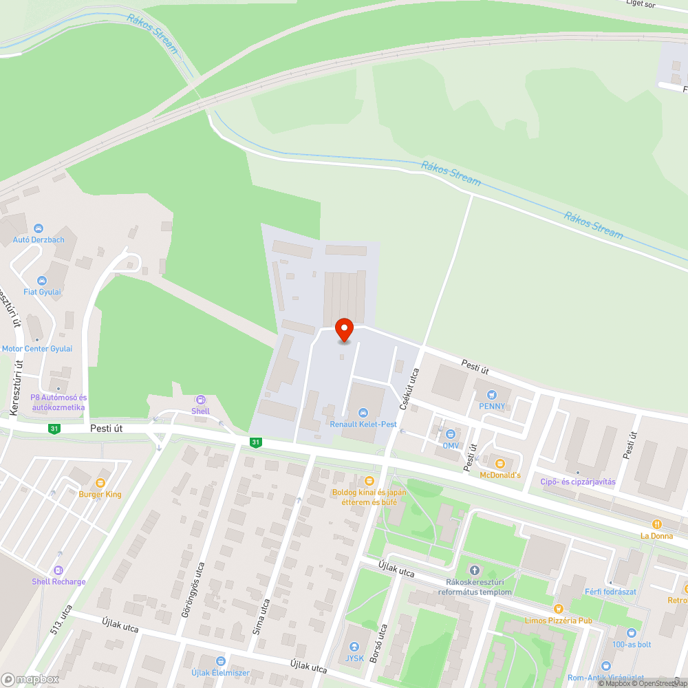 Nem működő közvilàgítàs bejelentés helye