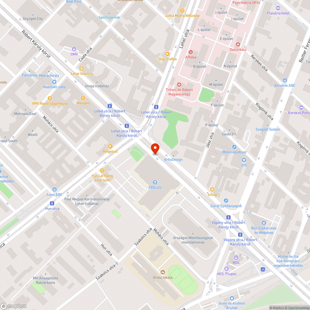 Kosz, por, homok bejelentés helye