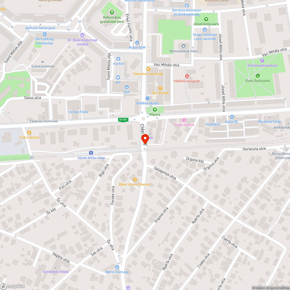 Járműről letört darabok szanaszét bejelentés helye