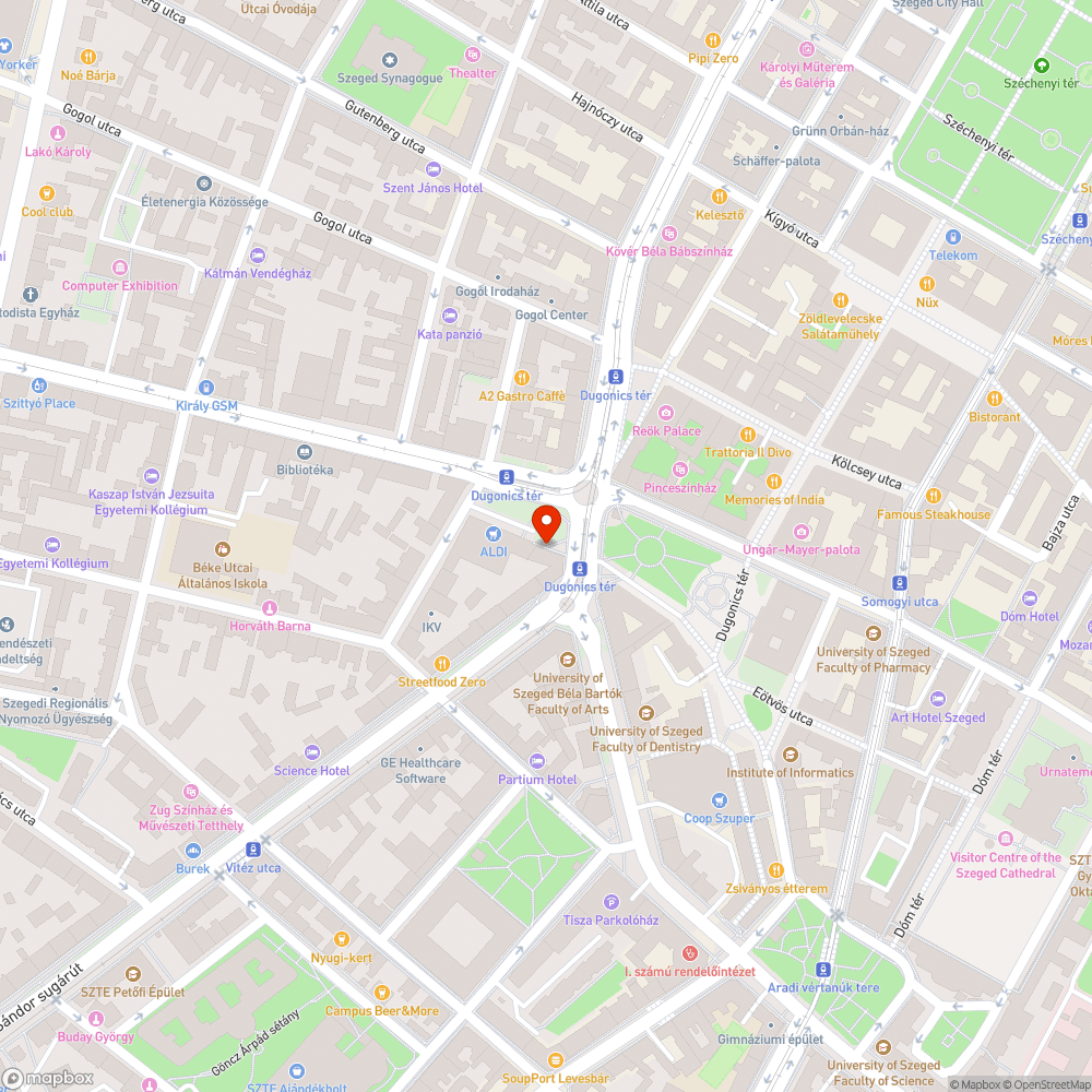 Nem világító, szeméttel teletömött közterületi lámpa bejelentés helye