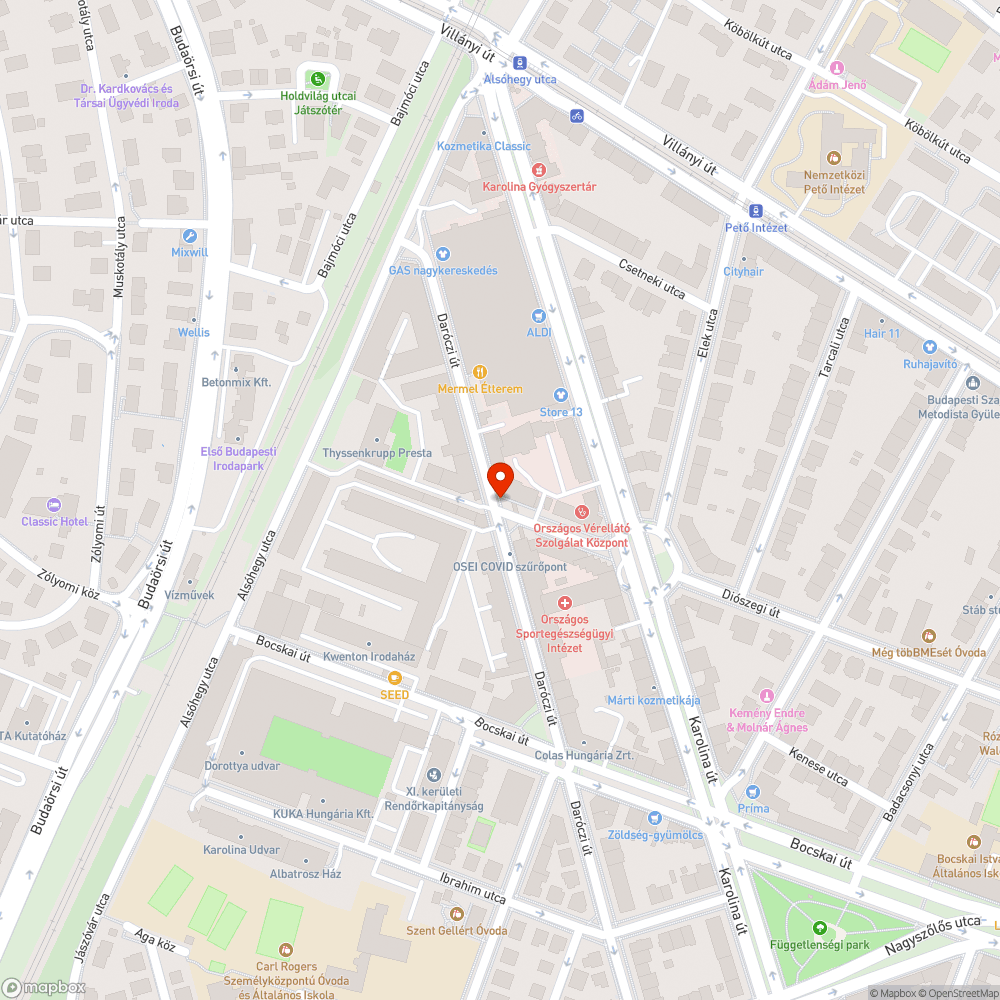 Életveszélyes kereszteződés a Daróczi úton bejelentés helye