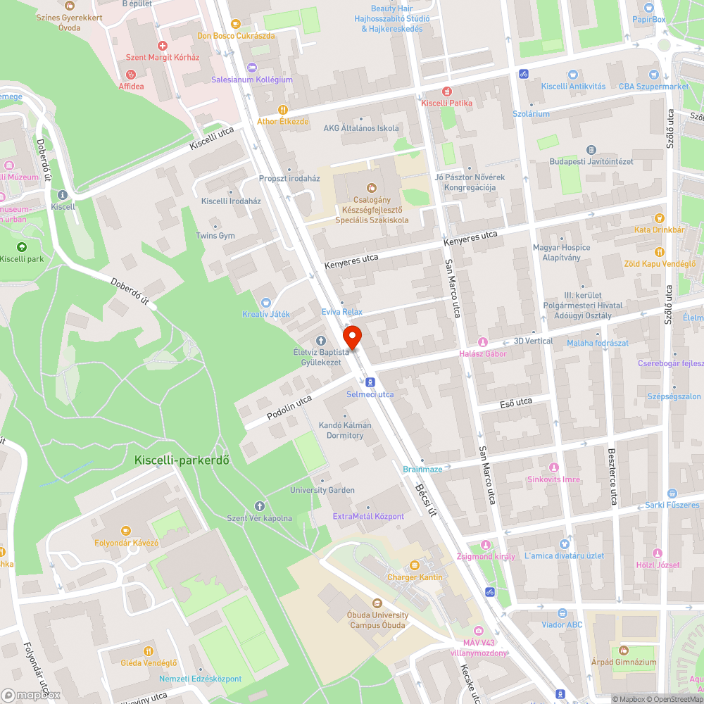 Hiányzó támaszkodó bejelentés helye