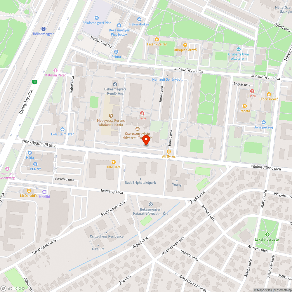 Halványan világít bejelentés helye