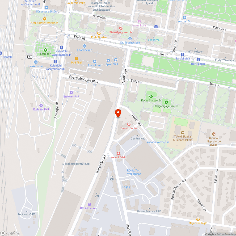 Balesetveszélyes biciklis infra bejelentés helye