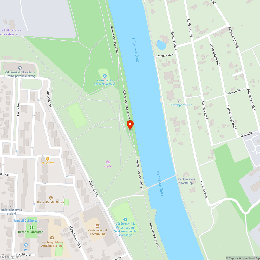 Kidőlt fa bejelentés helye