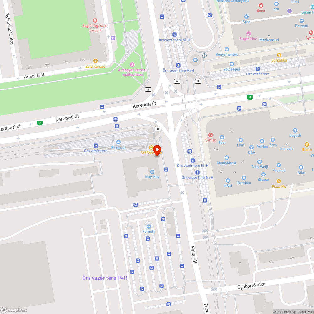 Futár kijelzők bejelentés helye