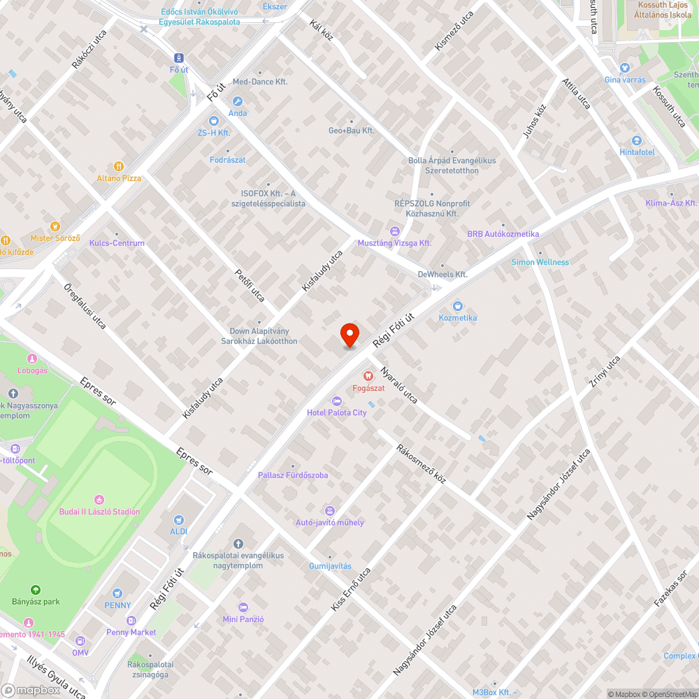 Alig látszik a Régi fóti úti kerékpársáv bejelentés helye