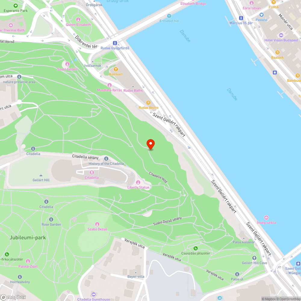 A szemét elszállítása nem történt meg a Gellért hegyről. bejelentés helye