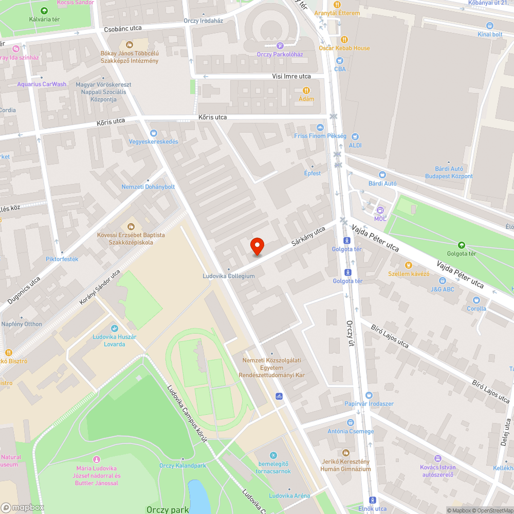 Utcán elhelyezett hulladék bejelentés helye