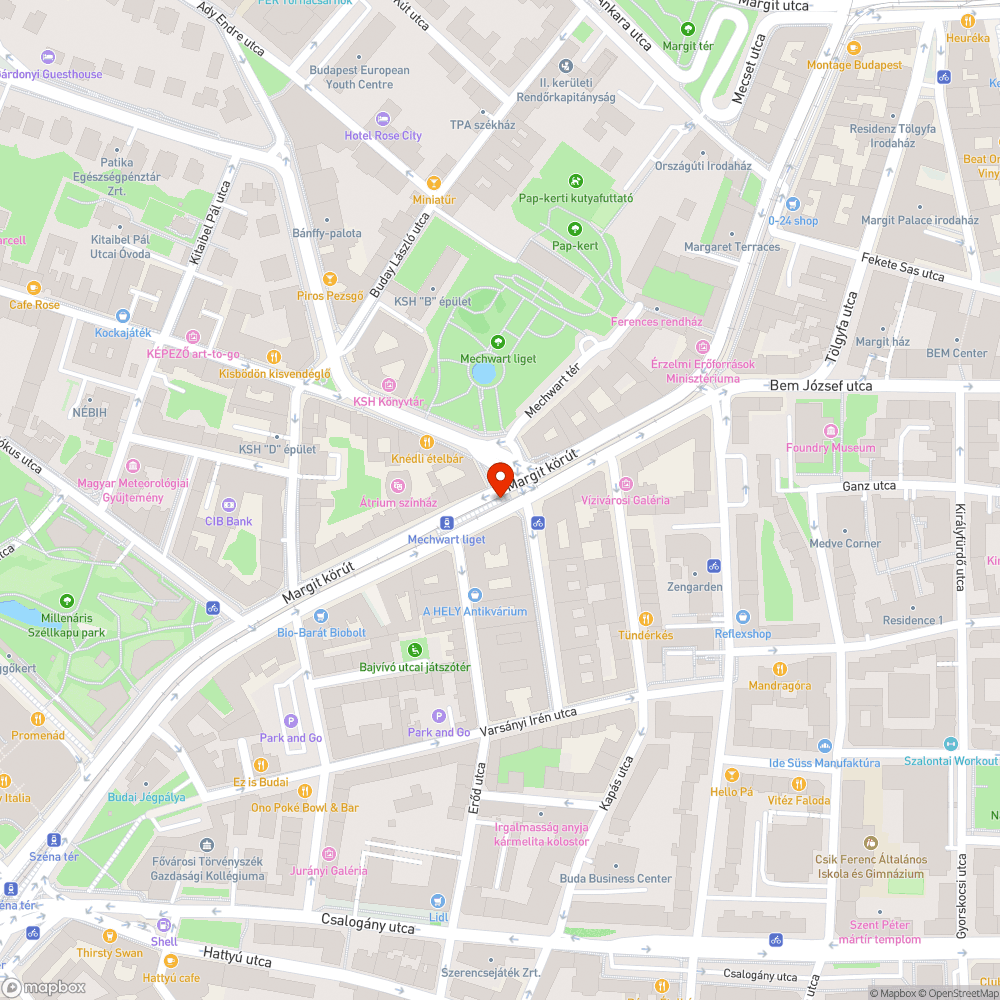 Mechwart liget villamosmegálló bejelentés helye