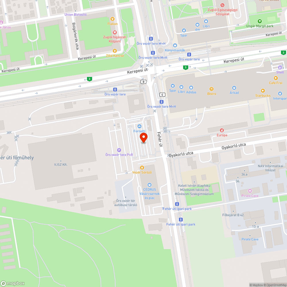 Megsüllyedt fedlap bejelentés helye