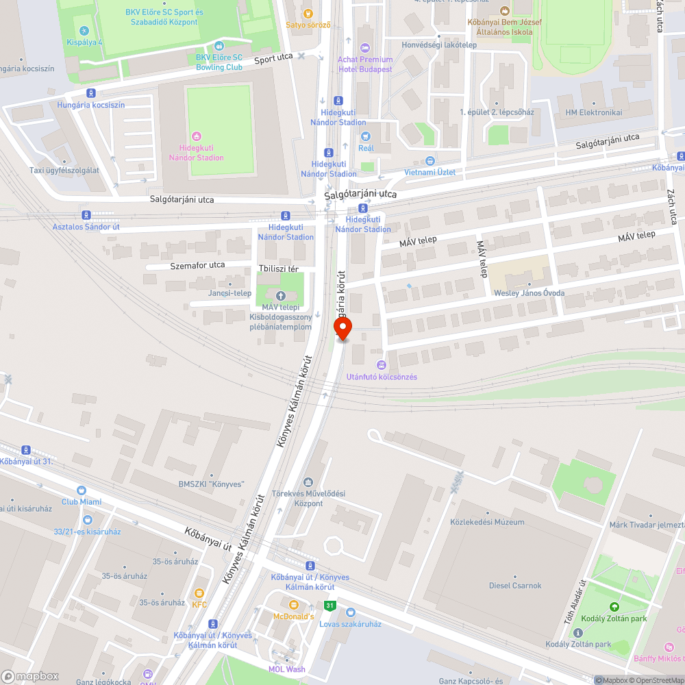 Kint maradt Forgalmi rend változás tábla bejelentés helye