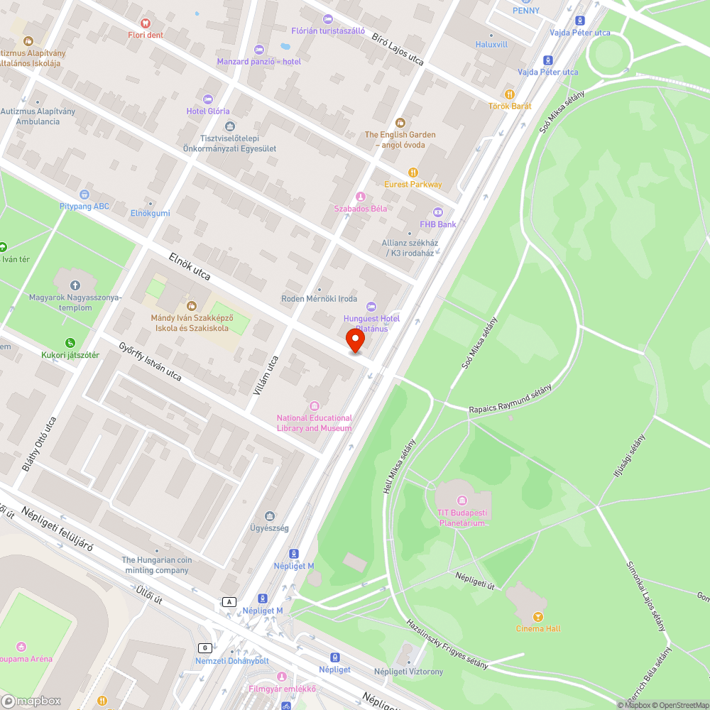 Sehova nem köthető terelővonal bejelentés helye