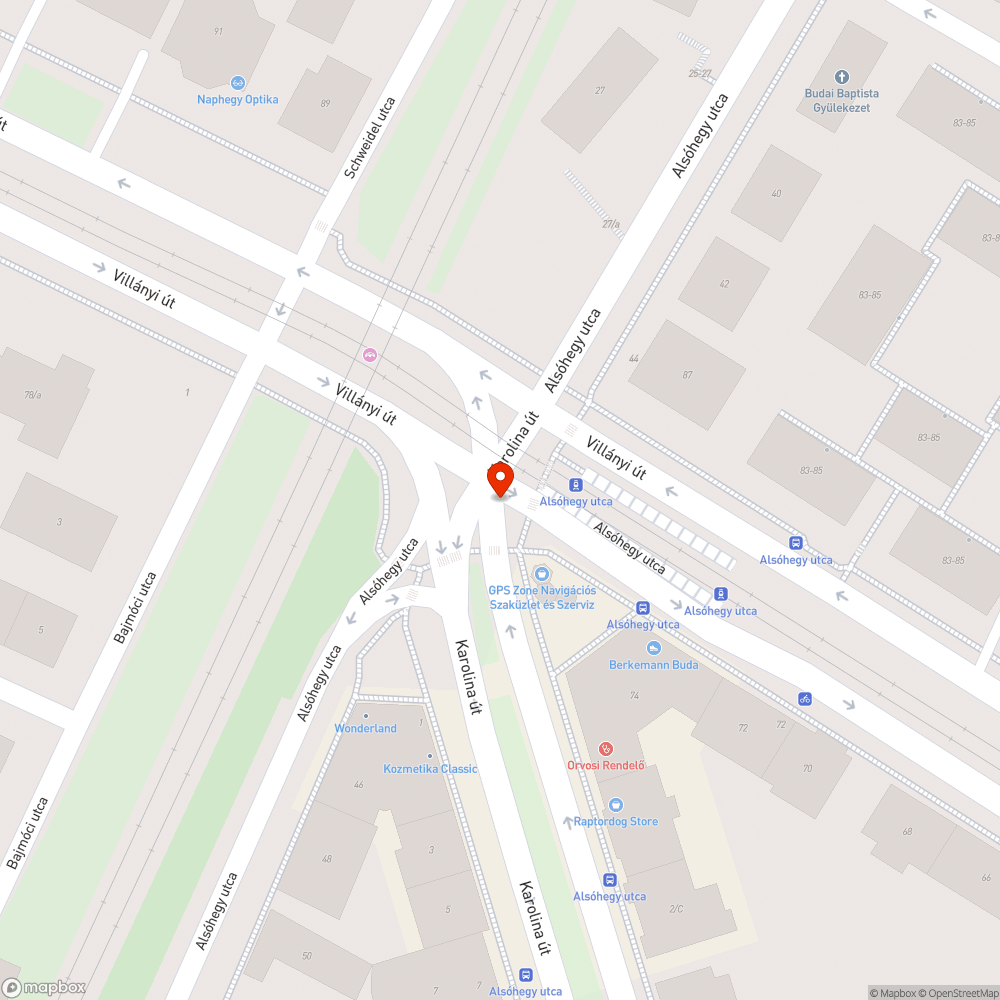 Kerékpárosok számára rendkívül veszélyes csomópont bejelentés helye