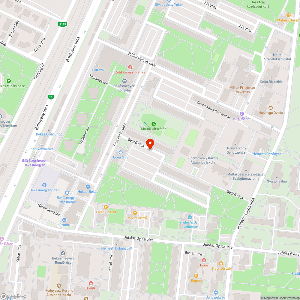 Kőlerakat bejelentés helye