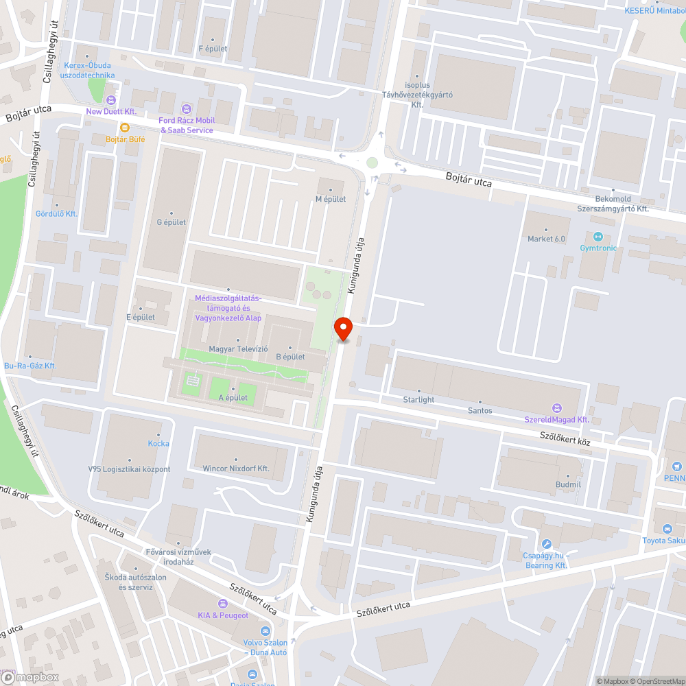 Gyalogátkelő melletti bokor bejelentés helye