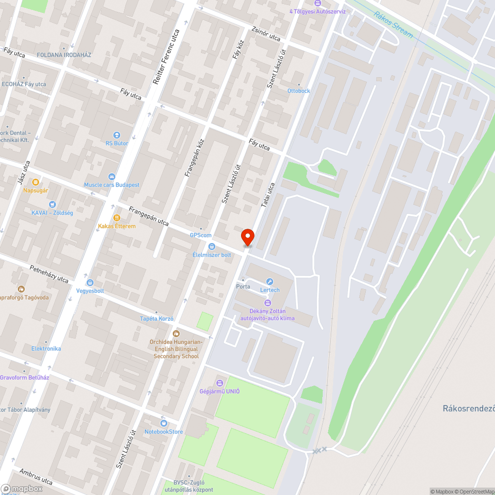 Kátyú bejelentés helye