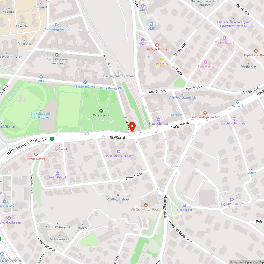 Súlyos úthibák sorozata - Hegyalja út 35 bejelentés helye