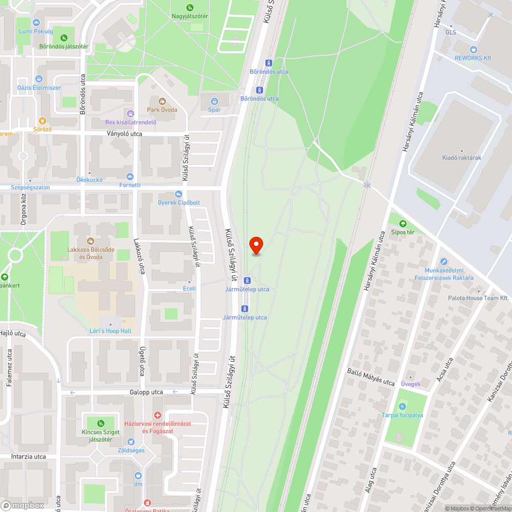 ösvény helyett térköves járda bejelentés helye