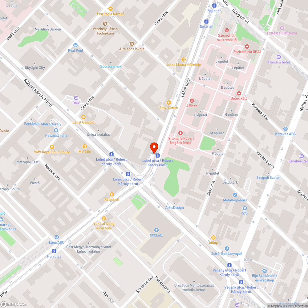 Fedlapok a megállóban bejelentés helye