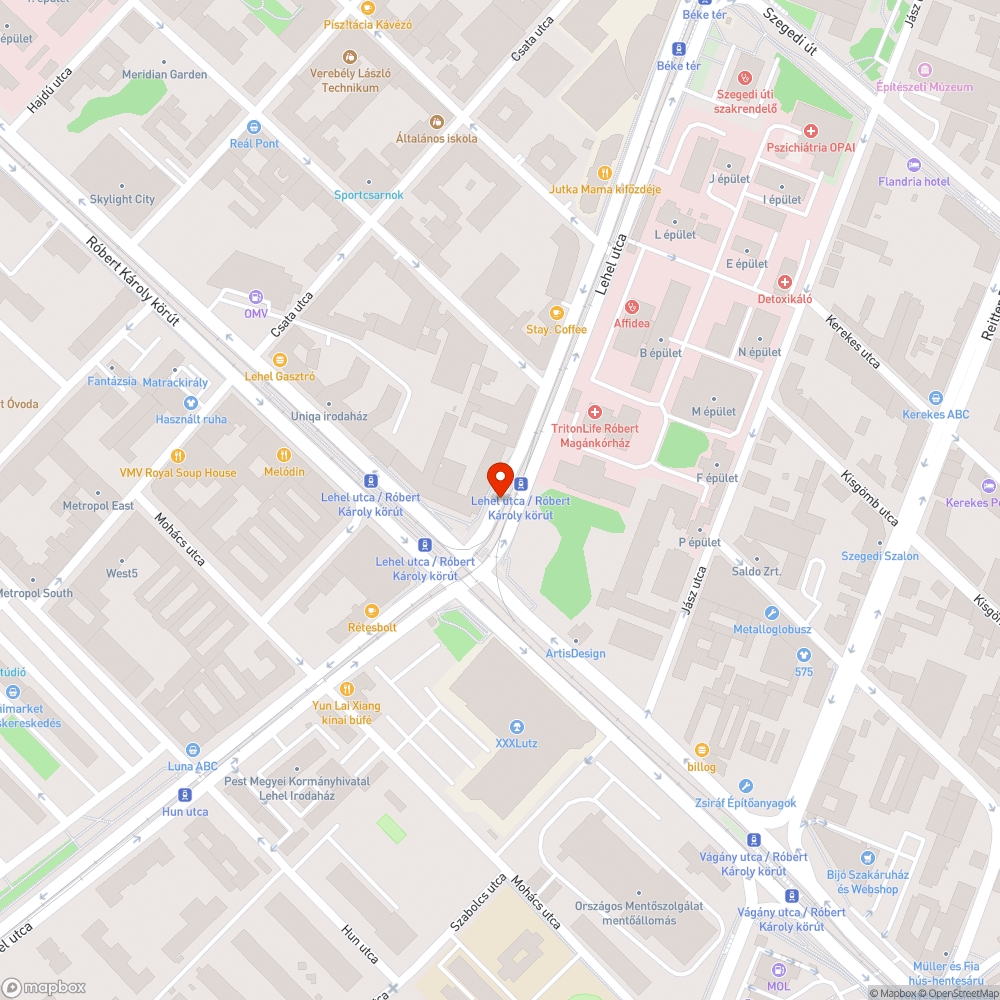 Járda a megállóban bejelentés helye