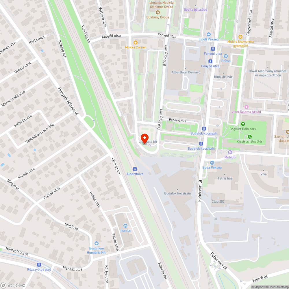 Kikopott zöldterület bejelentés helye