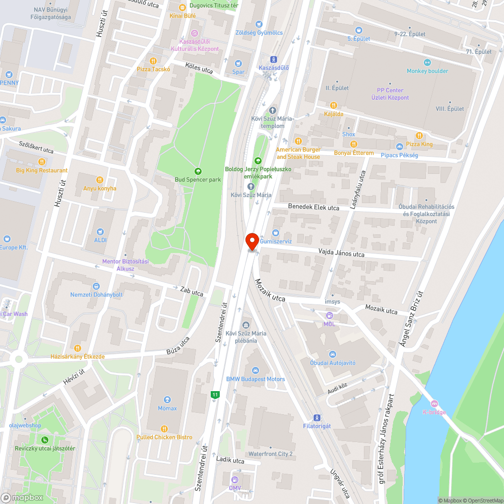 Megbontott HÉV kerítés bejelentés helye