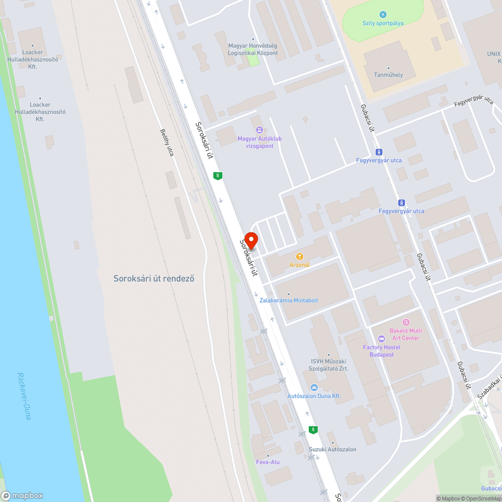 Soroksári út Opel Astra bejelentés helye