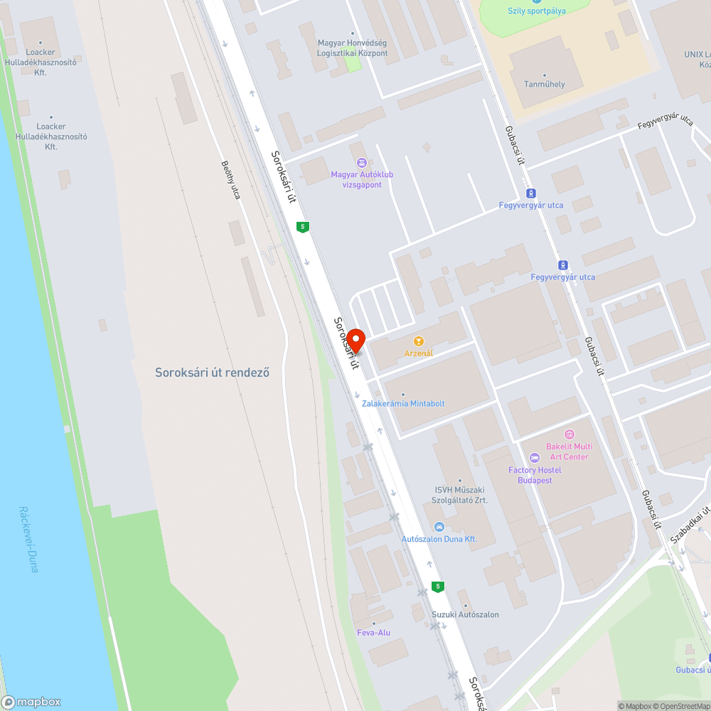 Soroksári út rossz lámpa bejelentés helye